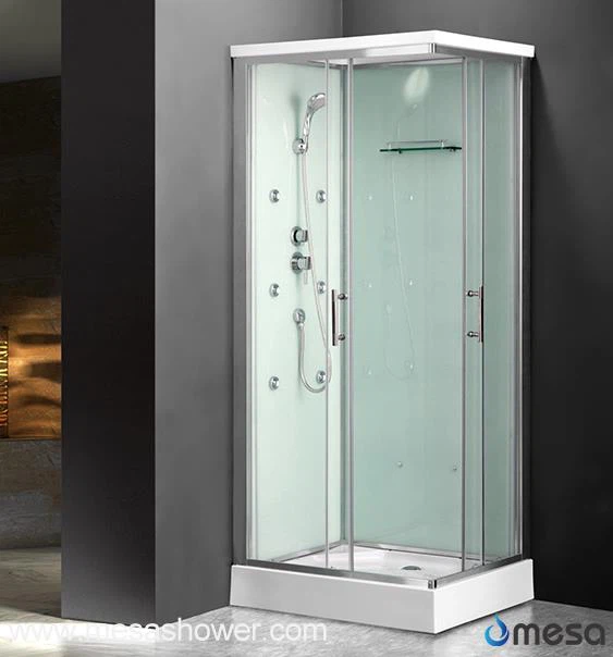 Ranpli Sistèm douch Glass ak Acrylic plato