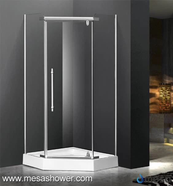 Fashion Design Senp Style Bathroom Diamond Frameless Pivot douch pòt