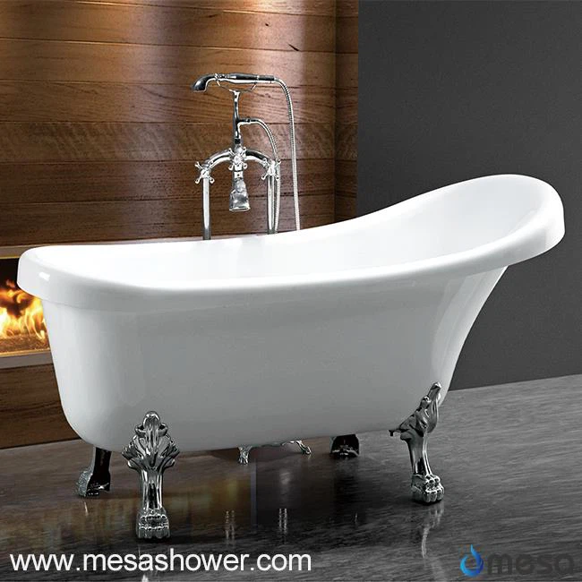 Extra Deep Ewopeyen an Style Freèstin Benyen ak Chrome Clawfoot