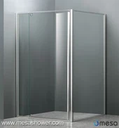 Corner Senp Design Pivot Rectangular balanse twalèt douch bwat Pou Vann