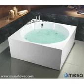 2017 New Design Product Enstalasyon Corner Acrylic Whirlpool Hydro Massage Bathtub Avèk garanti 10 ane
