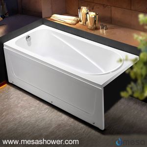 New senp Corner rektangilè twalèt Bathtub ak enteryè Oval ak yon sèl jip