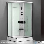 Modèn Kabann douch konplè ak Silver Fonksyon Panel MER-1360