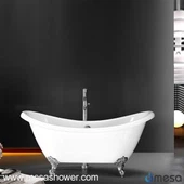 Bèl Freèstin Double Fini tiyo Clawfoot Tub ak C / UPC Sètifikasyon