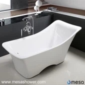 Ewòp-Style iregilye fòm Acrylic Freèstin Basen, Blan