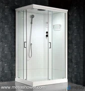 Rectangulèr Corning ouvri glisman vapè Kabin douch Sal