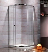 Sektè Corner Modèn Design ankadre glisman douch ansint