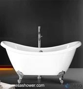 Bèl Freestanding Double fini pant Clawfoot Tub Avèk C / UPC Sètifikasyon