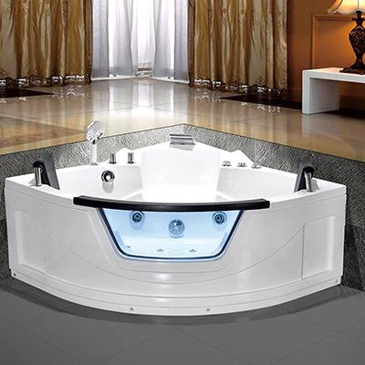 Glass Acrylic Whirlpool Jetted bathtub