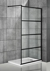 Pòt douch ak ankadreman Nwa